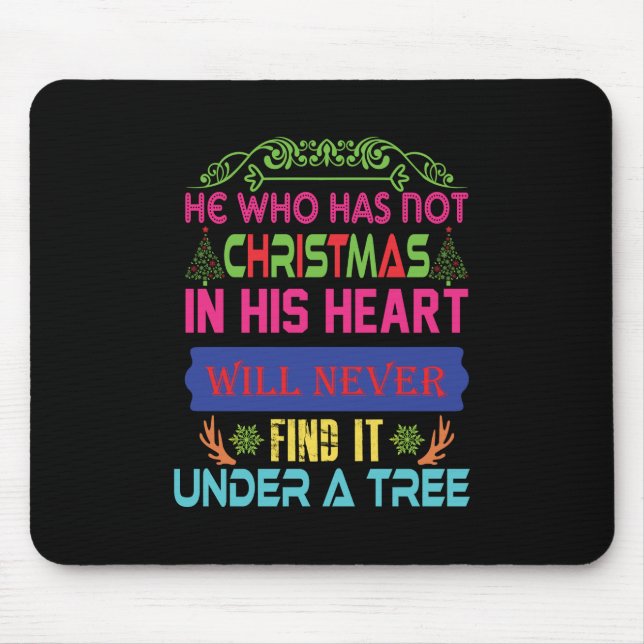 Mousepad Xmas Deu A Quem Não Tem Natal (Frente)