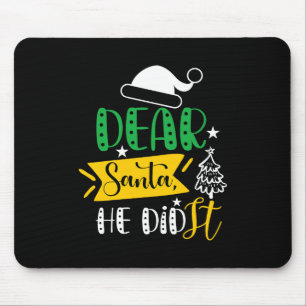 Mousepad Xmas Deu Papais noeis Caros Que Ele Fez