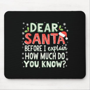 Mousepad Xmas Engraçados Papais noeis Antes De Explicar Qua