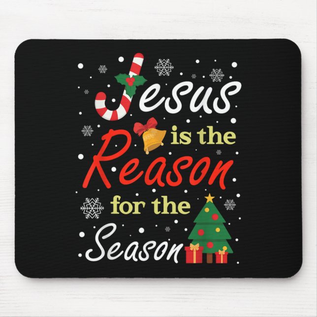 Mousepad Xmas Jesus Is The Reason For The Season Christmas  (Frente)