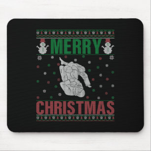 Mousepad Xmas Pjs Matando Jiu Jitsu Fighter Ugly Christmas