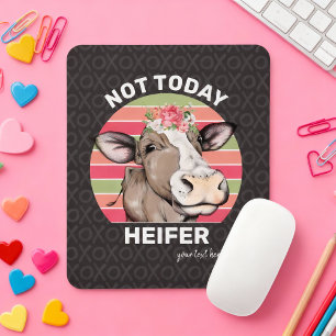 Mousepad Xoxo Cow Memória Hoje Não Heifer