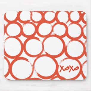 Mousepad XOXO pintado namorados