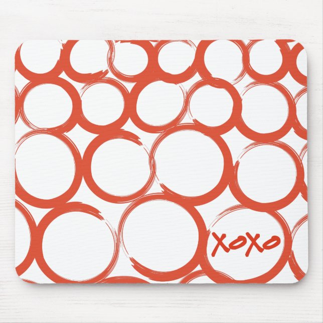 Mousepad XOXO pintado namorados (Frente)