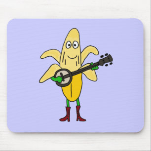 Mousepad XX- banana engraçada que joga desenhos animados d