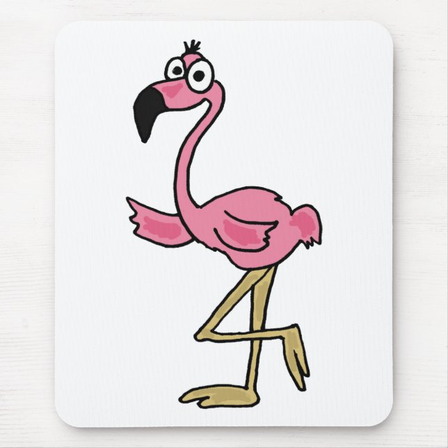 Mousepad XX- flamingo engraçado (Frente)