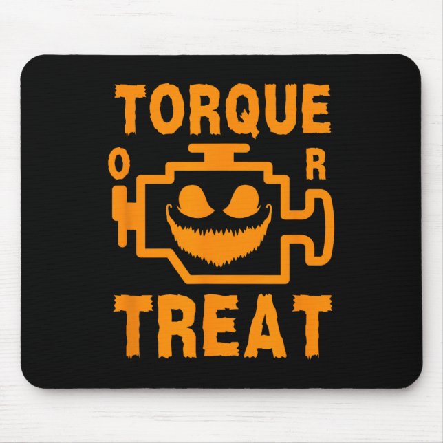 Mousepad Y Sinal De Motor Pumpkin Face Torque Ou Tratar Hal (Frente)
