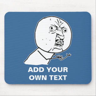 Mousepad y u nenhum rofl cómico do lol da cara da raiva