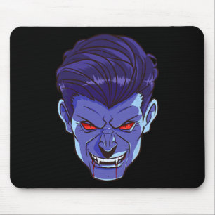 Mousepad Y Vampire Halloween Monster Face Presas Assustador