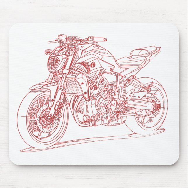 Mousepad Yam FZ07 MT07 2015 (Frente)