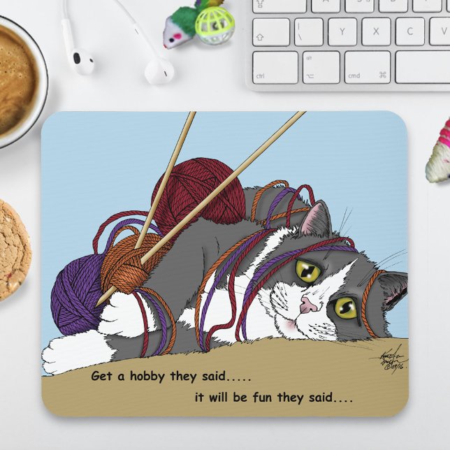 Mousepad Yarn Cat (Criador carregado)