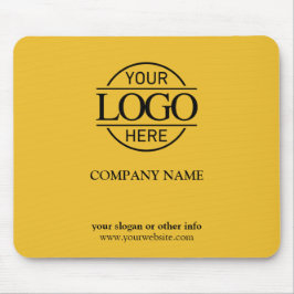 Mousepad Yellow Simple Modern Custom Company Business Logo