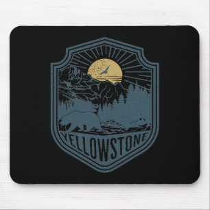 Mousepad Yellowstone National Park Bear Nature Saindo Outdo
