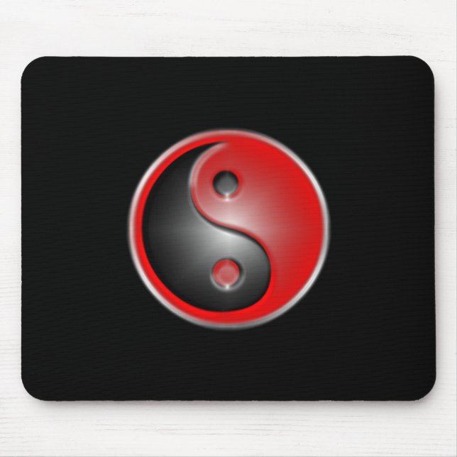 Mousepad yin-Yang-vermelho (Frente)