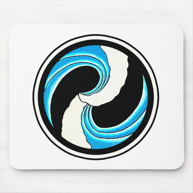 Mousepad Yin Yang Waves (Frente)