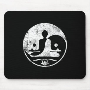 Mousepad Yin Yang Yoga Lótus Harmonia Lança Meditação Zen G