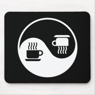 Mousepad Ying e Yang do café