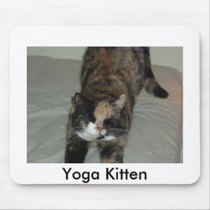 Mousepad Yoga Calico Cat