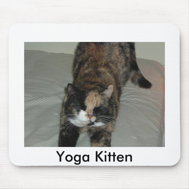 Mousepad Yoga Calico Cat (Frente)