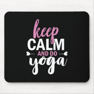 Mousepad Yoga Lover Manter Calma E Fazer Ioga