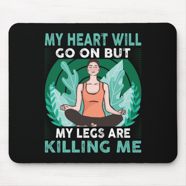 Mousepad Yoga - Meu Coração Continuará (Frente)
