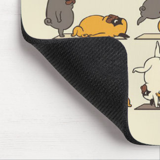 Mousepad Yoga Pug Funny | Presente do Excelente para o mous