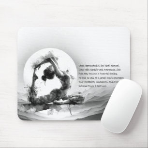 Mousepad Yoga Reiki Pigeon Pose Watercolor, Rei Pigeon Com