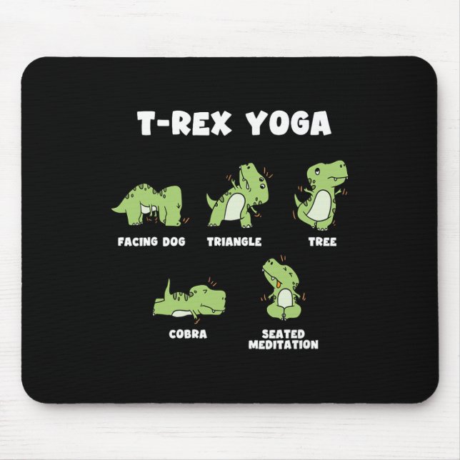 Mousepad Yoga T-rex  (Frente)