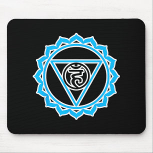 Mousepad Yoga Veshuddha Chakra da Garganta Pelo Chakra Azul