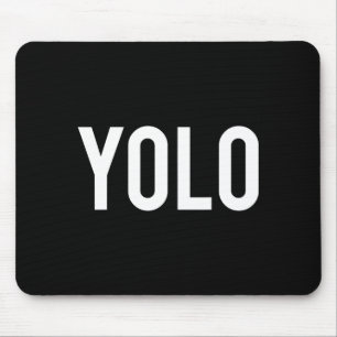 Mousepad Yolo - Camiseta Divertida Presente de Hip Hop Rap