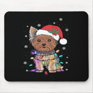 Mousepad Yorkie Dogs Árvore Natal Sweater Xmas Pet Animal