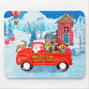 Mousepad Yorkshire Terrier Dog Christmas Delick