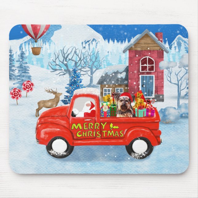 Mousepad Yorkshire Terrier Dog Christmas Delick (Frente)
