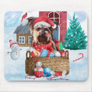 Mousepad Yorkshire Terrier Dog Na Casa De Neve