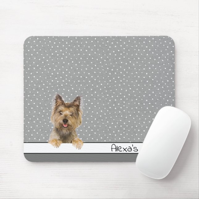 Mousepad Yorkshire Terrier em Bolinhas (Com mouse)