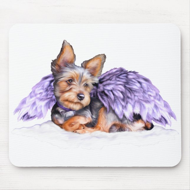 Mousepad Yorkshire Terrier Yorkie Angel (Frente)