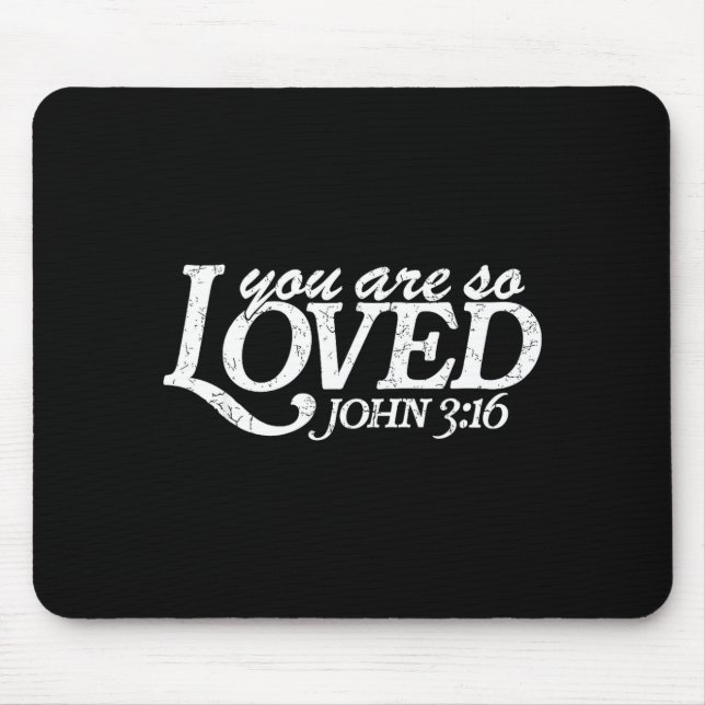 Mousepad You Are So Loved Christian Verse Valentine's Day B (Frente)