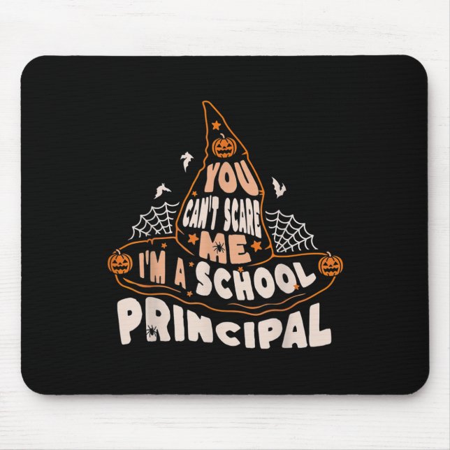 Mousepad You Can't E Me I Am A School Principal Halloween  (Frente)