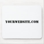 Mousepad YourWebSite.com<br><div class="desc">"YourWebSite.com" Substitua o endereço .com pelo seu endereço Web. Adicionar qualquer outro slogan ou texto.</div>