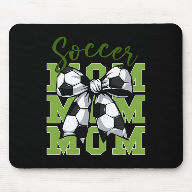 Mousepad Youth Soccer Mom Coquette Bow Cute Sister Toddler  (Frente)