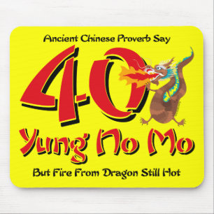 Mousepad Yung nenhum aniversário de 40 anos do Mo