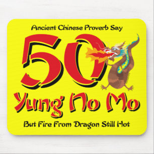 Mousepad Yung nenhum aniversário do Mo 50th