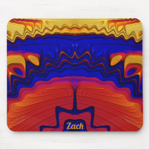 Mousepad ZACH ~ Zany Amarelo, Vermelho, Laranja e Azul