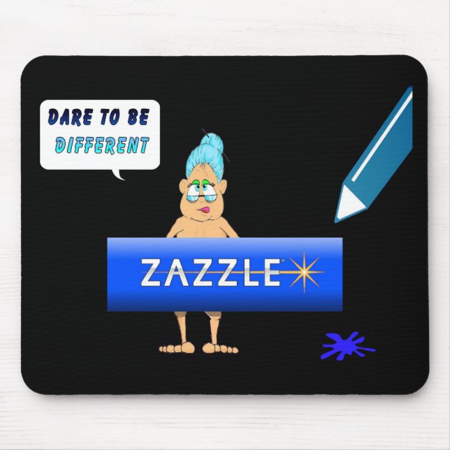 Mousepad Zazzled acima de Gladys (Frente)