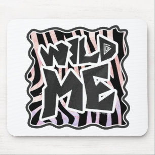 Mousepad Zebra Black e Pink Wild me