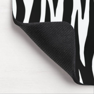 Mousepad Zebra branca negra personalizada