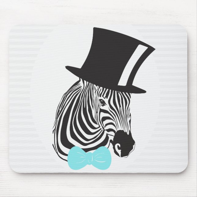 Mousepad Zebra do hipster (Frente)