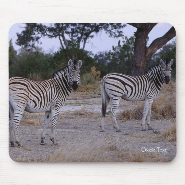 Mousepad Zebra Double Take Foto (Frente)
