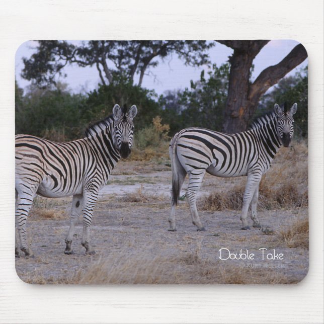 Mousepad Zebra Double Take Foto (Frente)