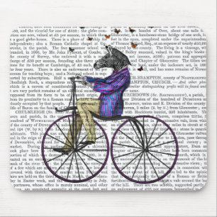 Mousepad Zebra em Bicicleta